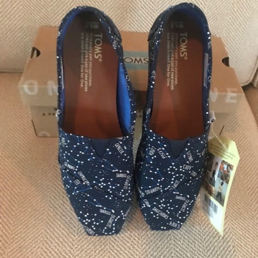 Toms Classic Glow in the Dark Constellation Shoes